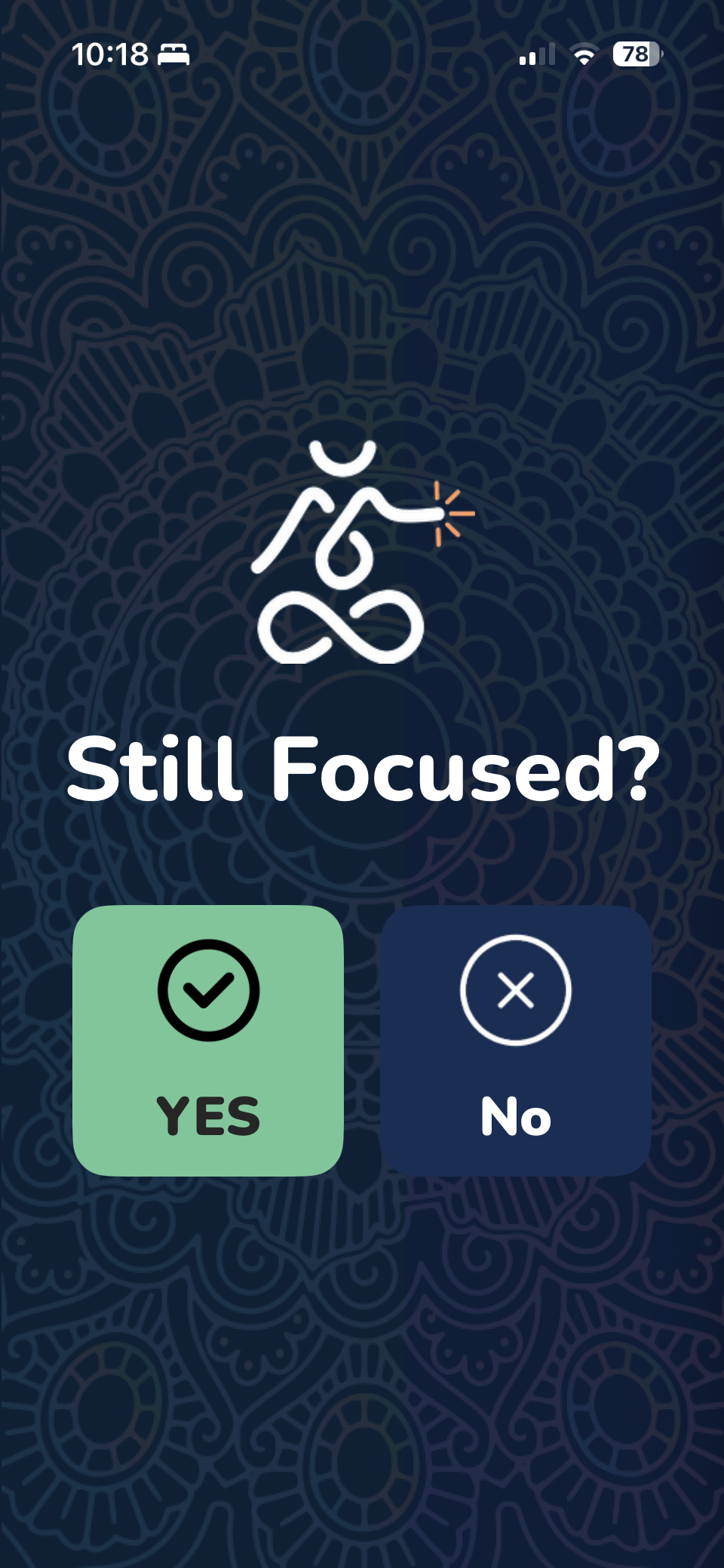 Your Nudge — Still Focused? nudge prompt